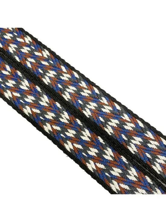 Hermes Shoulder Strap Bandouliere Sangles Zigzag 25 mm Black Gold Multi Silver - Picture 5 of 6